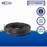 Suncast 20 ft. Plastic Landscape Edging Roll for Garden, Flower Beds, and Lawn, Black