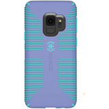 Speck Products Compatible Phone Case for Samsung Galaxy S9, Candyshell Grip Case, Wisteria Purple/Mykonos Blue (106215-C008)