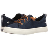 Sperry Womens Crest Vibe Linen Sneaker, Navy, 10
