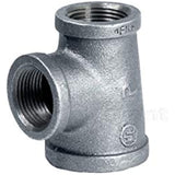 Supply Giant HNSU3636 1-1/4 X 1 X 1" Galvanized Malleable Reducing Tee With Female Threaded Fitting
