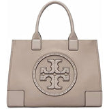 Tory Burch Mini Ella Stud Logo Tote- French Grey