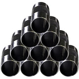 Supply Giant 3/4 Inch Black Pipe Nipple, Three Quarter Inch Malleable Steel Pipes Nipples Fitting, Build DIY Vintage Furniture, 3/4" x 3" (Pack Of 10)
