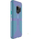 Speck Products Compatible Phone Case for Samsung Galaxy S9, Candyshell Grip Case, Wisteria Purple/Mykonos Blue (106215-C008)
