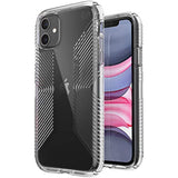 Speck Products Presidio Perfect-Clear with Grip iPhone 11 Case, Clear/Clear (136495-5085)