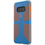 Speck Products CandyShell Grip Samsung Galaxy S10e Case, Skydive Blue/Pumpkin Orange