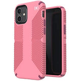 Speck Products Presidio2 Grip iPhone 12 Mini Case, Vintage Rose/Royal Pink/Lush Burgundy/White