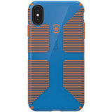 Speck Products iPhone Xs Max Case, CandyShell Grip, Skydive Blue/Pumpkin Orange