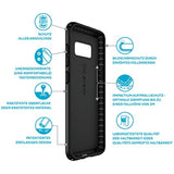 Speck Products Presidio Grip Cell Phone Case for Samsung Galaxy S8 Plus - Black/Black