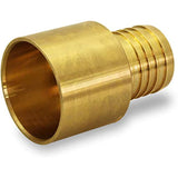 Supply Giant QTGB3434-5 Female Sweat Copper Adapter X Pex Barb Pipe Fitting, 3/4'' x 3/4'', Brass, 5 pack