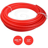 Supply Giant QGX-S12300 PEX Tubing for Potable Water, Non-Barrier Pipe 1/2 in. X 300 Feet, Red