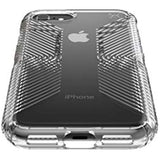 Speck Products Presidio Perfect-Clear with Grip Case, Compatible with iPhone SE (2022)| iPhone SE (2020)| iPhone 8| iPhone 7, Clear/Clear (136216-5085)