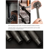 Supply Giant QDCM1518-5 2 Inch Black, One and Half Inch Malleable Steel Pipes Fitting Build DIY Vintage Furniture, 1-1/2" x 18" (Pack of 5), 2 inch x 18 inch, 5 Pack