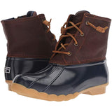 Sperry Womens Saltwater Boots, Tan/Navy, 9 Wide