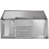 Broan-NuTone F403604 36-inch Under-Cabinet 4-Way Convertible Range Hood with 2-Speed Exhaust Fan and Light, 230 Max Blower CFM, Stainless Steel