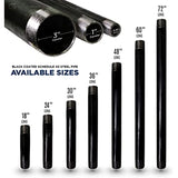 Supply Giant QDCM1018 18" Long Pre-Cut Black Steel Pipe with 1" Nominal Size Diameter