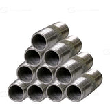 Supply Giant OQHM1235-10 Steel Nipple Pipe, Pack Of 10, Galvanized, 1/2" x 3-1/2"