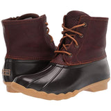 Sperry Womens Saltwater Boots, Tan/Dark Brown, 8 Wide