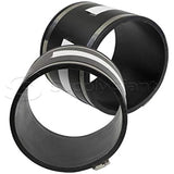Supply Giant 6I5Jx2 Flexible Pvc Coupling with Stainless Steel Clamps 8 inch Black (pack of 2)