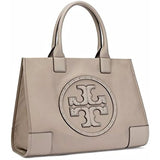Tory Burch Mini Ella Stud Logo Tote- French Grey