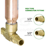 Supply Giant IBNQ0012 PEX Barb Hammer Arrestor, 1/2", Copper