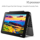 ASUS Transformer Book T101HA-C4-GR 10.1-Inch 2-in-1 Ultraportable Laptop with Intel Core X5 1.44 GHz 4GB 64GB HD Windows 10 Touchscreen, Gray