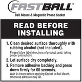 As Seen On TV Fastball Magnetic Car Cell Phone Mount/Holder by BulbHead – Universal 360 Degree Car Dashboard Cellphone Holder - Swivel to Perfect Viewing Position