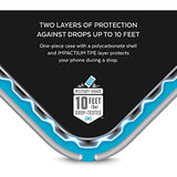 Speck Products Presidio Grip Case for iPhone XS/iPhone X, Surf Teal/Mykonos Blue