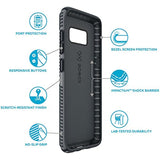 Speck Products Presidio Grip Cell Phone Case for Samsung Galaxy S8 Plus - Graphite Grey/Charcoal Grey