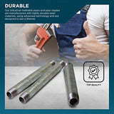 Supply Giant OQHM1080-4 Steel Nipple Pipe Galvanized, 1" x 8"