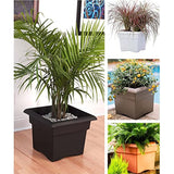 Bloem 57314CH Veranda Deck Box Planter, 14", Chocolate Brown