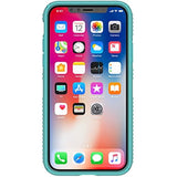 Speck Products Presidio Grip Case for iPhone XS/iPhone X, Surf Teal/Mykonos Blue