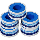 Supply Giant I33-5 PTFE Thread Seal Tape for Plumbers, White 1/2 Inch x 520 Inch (Pack of 5 Rolls), 216 Foot