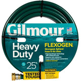 Gilmour 824251-1001 Flexogen Heavy Duty Watering Garden Hose 1/2in x 25 Feet, Green