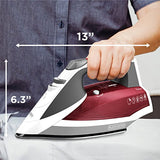 Black+Decker Vitessa Advanced Steam Stainless Soleplate Cranberry Iron, Red