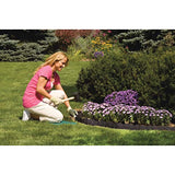Suncast 6" Interlocking No Dig Border Landscape Edging, Black Vinyl (Set of 40)