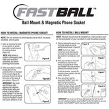 As Seen On TV Fastball Magnetic Car Cell Phone Mount/Holder by BulbHead – Universal 360 Degree Car Dashboard Cellphone Holder - Swivel to Perfect Viewing Position