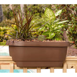 Bloem Fiskars 477241-1001 Deck Rail Planter Box, 24-Inch, Color Clay, Terra Cotta