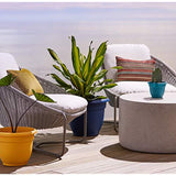 Bloem AP1626 Ariana Self Watering Planter 16", Bermuda Teal Green