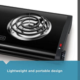 BLACK+DECKER Double Burner Portable Buffet Range, Black, DB1002B