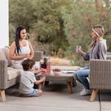 2-Gallon Glass Beverage Dispenser for Parties - 100% Leakproof Stainless Steel Spigot + Marker & Label & Fruit Infuser, Drink Dispenser, Liquid Laundry Detergent Dispenser, Water Dispenser Punch Bowls