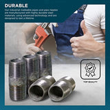 Supply Giant OQHM1815-10 Steel Nipple Pipe, 1/8" x 1-1/2", Galvanized