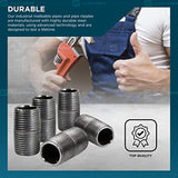 Supply Giant OQHM1100-10 Steel Nipple Pipe, 1-1/4'' x 1", Galvanized, 1-1/4" x 1"