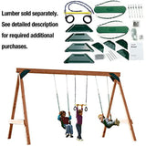 Swing-N-Slide Scout Custom DIY Play Set Hardware Kit (wood not included) Brown