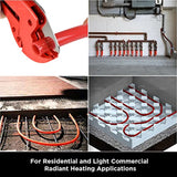 Supply Giant QGS-S121000 PEX Tubing, Oxygen Barrier for Hydronic Radiant Floor Heating Systems 1/2 in. x 1000 Feet, RED, 1/2 Inch