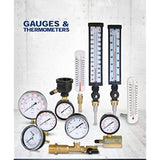Supply Giant QUL 0-160 PSI Water Pressure Test Kit with Snifter Valve and Swivel Hose Connector, Brass