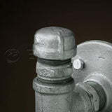 Supply Giant HNDQ0212 2-1/2" Galvanized Malleable Iron Pipe Cap for 150 lb Applications, with Female Thread, 2-1/2 in