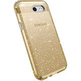 Speck Products Presidio Clear + Glitter Cell Phone Case for Samsung J3 (2017) - Clear With Gold Glitter