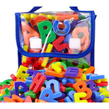 EduKid Toys 72 Magnetic Letters & Numbers (Tote) 1.25" - 1.75"
