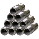 Supply Giant OQHM2025-10 Steel Nipple Pipe, 2" x 2-1/2'', Galvanized, 2-1/2"