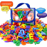 EduKid Toys 72 Magnetic Letters & Numbers (Tote) 1.25" - 1.75"